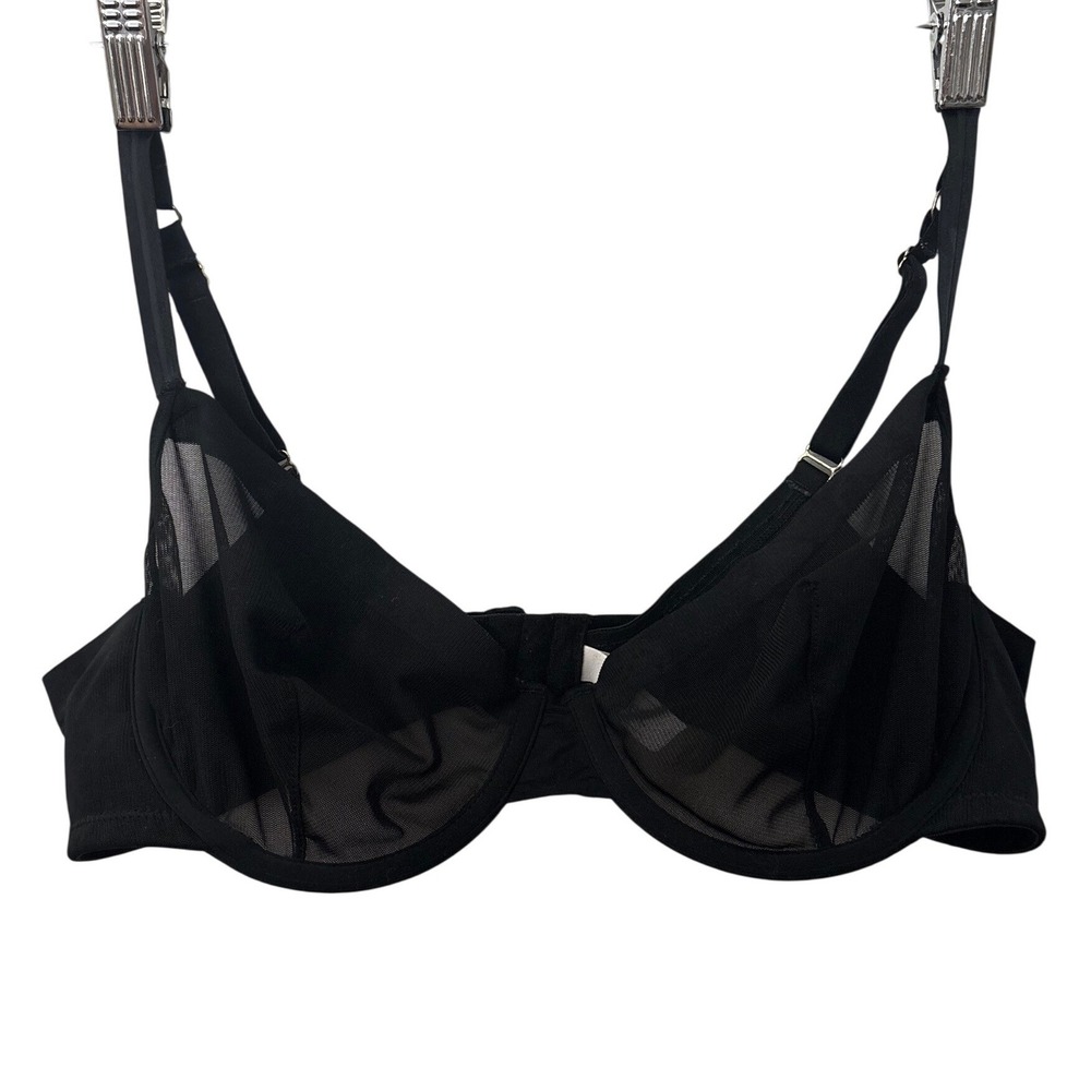 Auden Black Sheer Mesh Underwire Bra – Size 38B – Great Condition